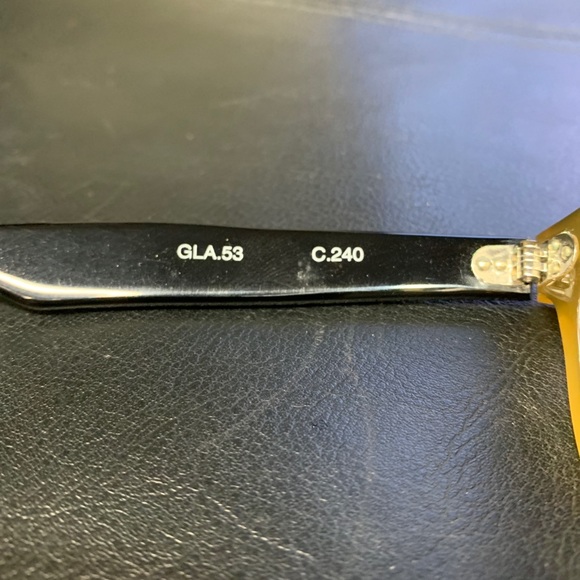 Mike Giant Frames by Melissa Eyewear GLA.53 C.240 Yellow Vintage Brow Line - Picture 5 of 7